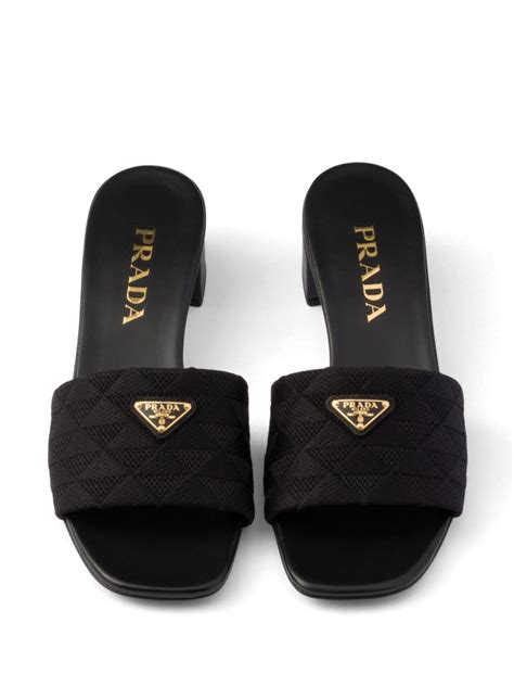 prada embroidered sandals